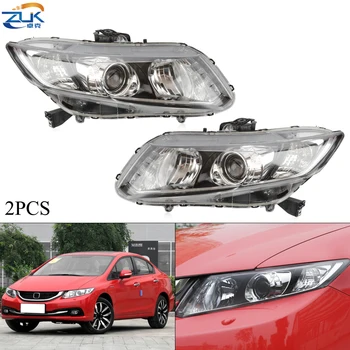 

ZUK Pair Front Bumper Headlight Headlamp For HONDA CIVIC 2012 2013 2014 2015 FB2 Halogen Or Xenon HID Head Light Head Lamp Assy