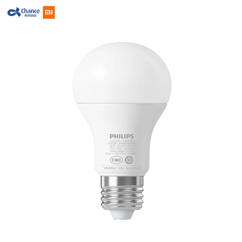 

Xiaomi Mijia Smart White LED E27 Bulb White Light 800 Lumens Wifi Mi APP Remote Control LED Lamp with Alexa and Google Assistant