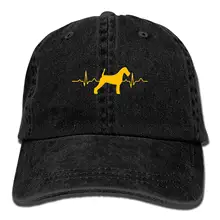 Ирландский терьер сердцебиение Обычная Регулируемая ковбойская Кепка джинсовая шляпа для женщин и мужчин