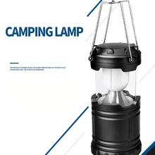 

Camping Lamp USB Rechargeable Camping Light Outdoor Tent Light Lantern Solar Power Collapsible Flashlight Emergency Torch