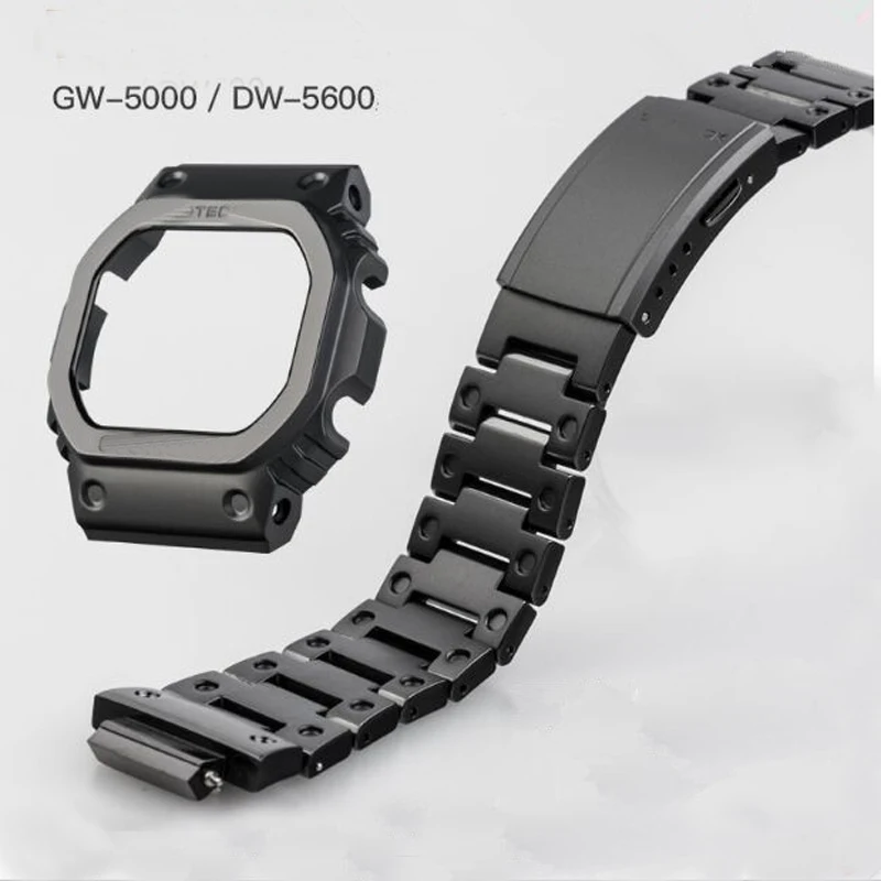 Титановые часы с ободком и ремешком для DW5000 5600 5035,, высокое качество