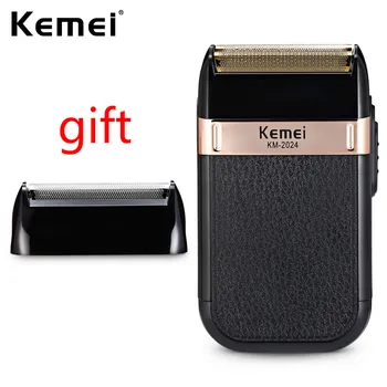 

Kemei Electric Shaver for Men Twin Blade Reciprocating Cordless Razor Hair Beard USB Rechargeable Shaving Machine Barber Trimmer