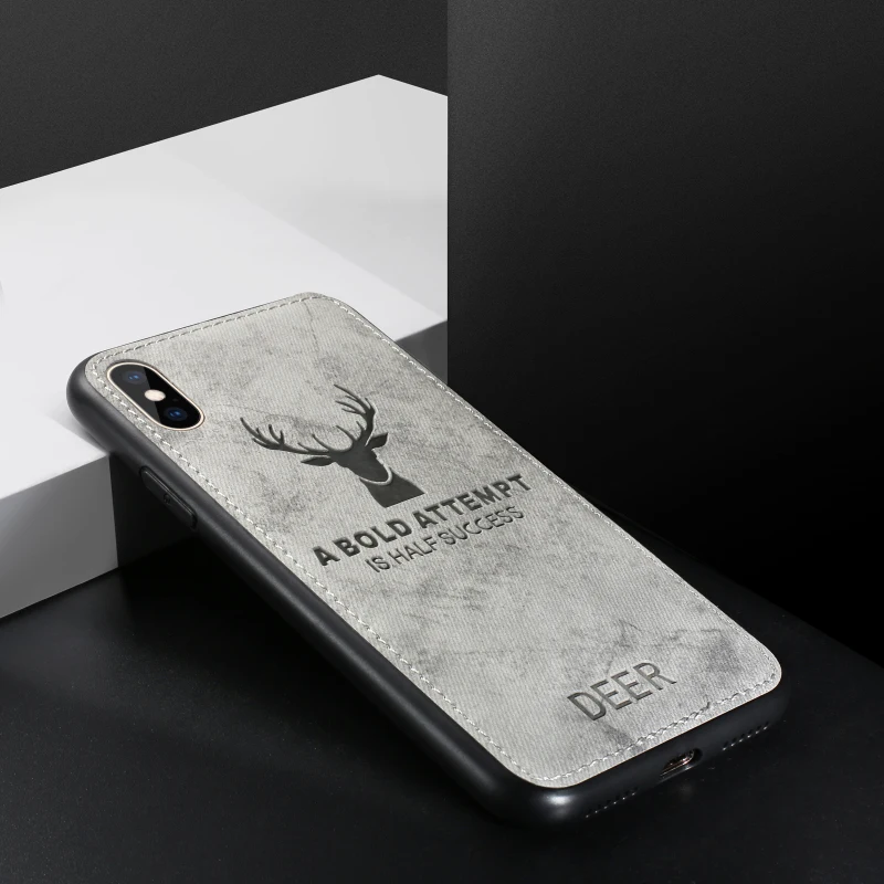 Exquisite Soft Cloth Neat Sewing Thread Phone Case For iPhone 6 6s 7 8 Plus 11 Pro X XS MAX 3D printing Pattern |