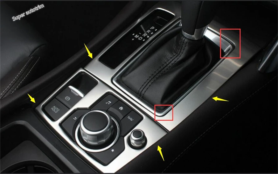 Lapetus для Mazda 6 Atenza Sedan& Wagon аксессуары интерьерные киоски коробка переключения передач рамка панель Крышка отделка 2 шт./компл