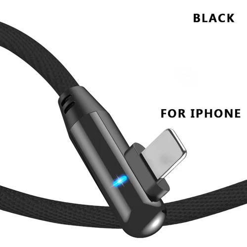 Black VOXLINK 5V 2.4A USB кабель для iphone X XS XR Быстрая Зарядка Синхронизация данных USB кабель для iphone xs max 8 8Plus 7 6 6s ipad mini - Цвет: Black