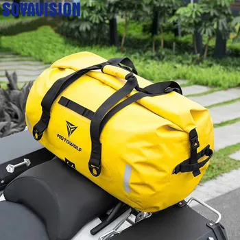 

Motorcycle Waterproof Tail Bags Back Seat Bags 66L 90L Travel Bag Motorbike Scooter Sport Luggage Rear Seat Bag Pack 40L Black