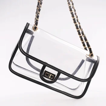 

2020 Summer Transparent Women's Bag Classic Chain Hasp Small Shoulder Bag