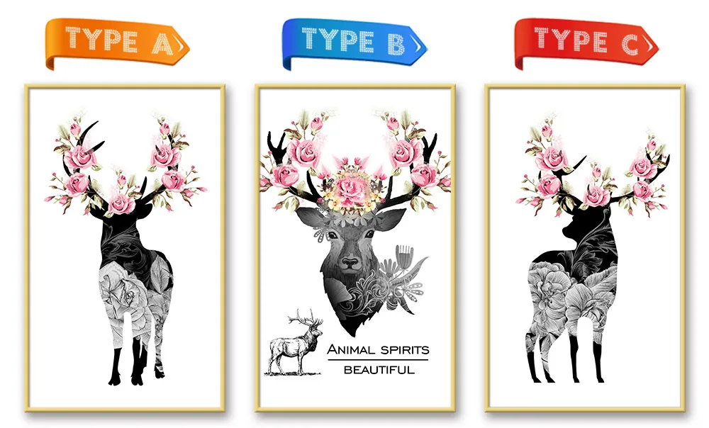 NCKA106-花枝麋鹿ABC款