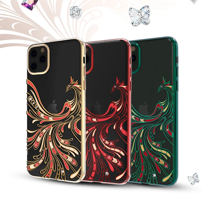 Kingxbar Роскошный чехол для телефона с бриллиантами для Apple iPhone 11/11 Pro/11 Pro Max задняя крышка с кристаллами и стразами Жесткий Чехол-сумка