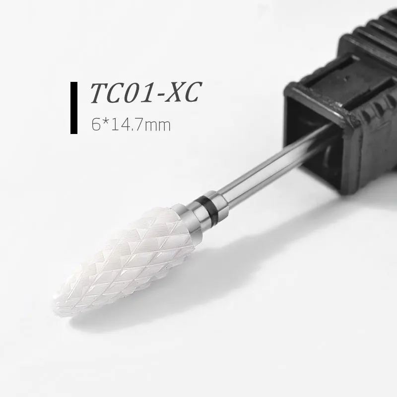 TC01-XC 23 типа керамических сверл для ногтей, аксессуары для маникюрного станка, вращающиеся электрические пилки для ногтей, фрезы для маникюра, фрезерные инструменты для дизайна ногтей - Цвет: TC01-XC
