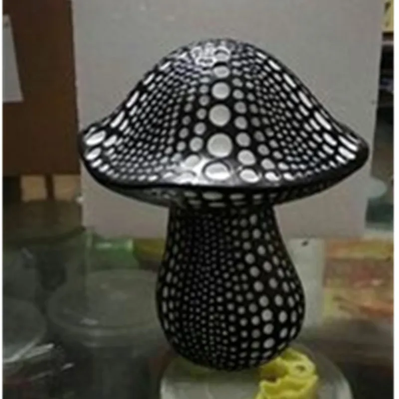 10X13CM Европейский стиль моделирование грибы Yayoi Kusama точка волны Смола ремесленник статуя кофе магазин украшения X2618 - Цвет: 10X13CM