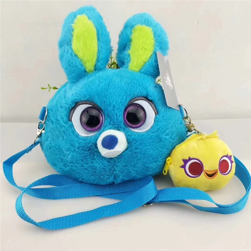 Toy Story 4 плюшевая игрушка голубой кролик с желтой уткой для девочек Портмоне кошелек плюшевая сумка
