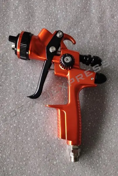 

ORANGE LIMITED VERSION RP TECH GRAVITY FEED 1.3MM PISTOL FOR PAINTING CAR BODY SPRAY PAINT GUN