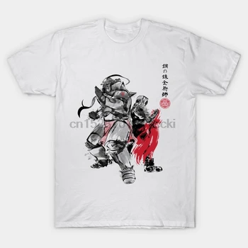 

Men tshirt Brotherhood Sumi e Fullmetal Alchemist T Shirt Printed T-Shirt tees top