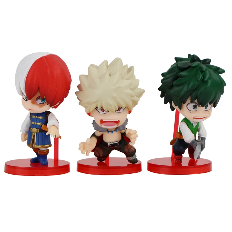 Аниме Фигурка My Hero моя геройская Академия Q версия Izuku Midoriya Bakugou Katsuki Todoroki Shoto