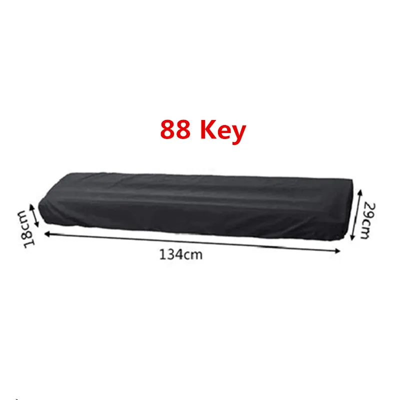 Breathable Dustproof Piano Keyboard Cover with Elastic & Cord Lock