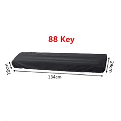 Breathable Dustproof Piano Keyboard Cover with Elastic & Cord Lock (88 Key)