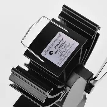 

4 Blades Heat Powered Stove Fireplace Fan Silent Fuel Saving Ecofan for Wood Log 40JE