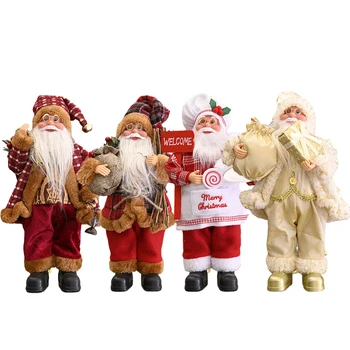 

Santa Claus Doll Christmas Decoration for Home Desk Decor New Year Gifts Kids Toy Xmas Tree Hanging Ornament