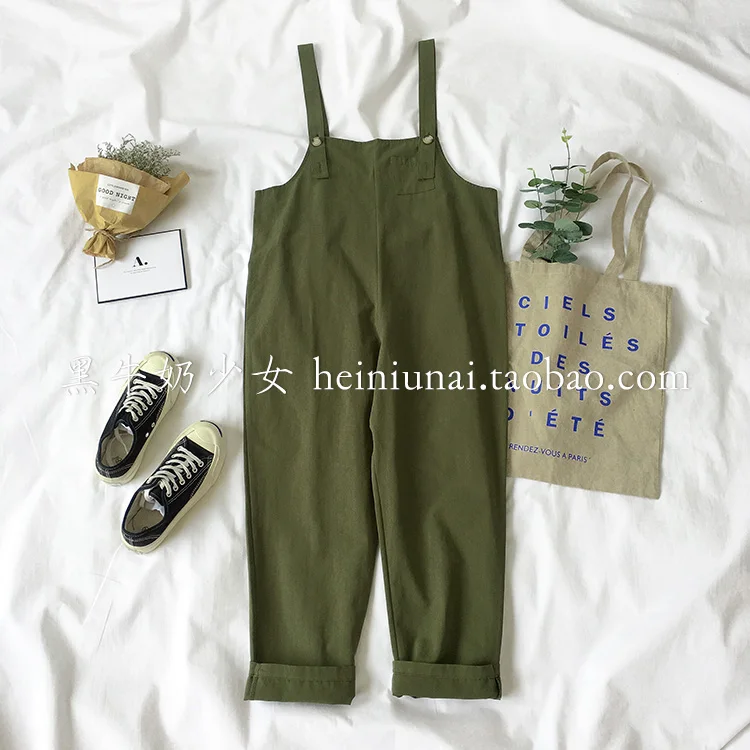 Комбинезоны женские длинные Комбинезоны карго женские s BF Harajuku корейский стиль студенческие Универсальные высококачественные винтажные шикарные свободные милые новые