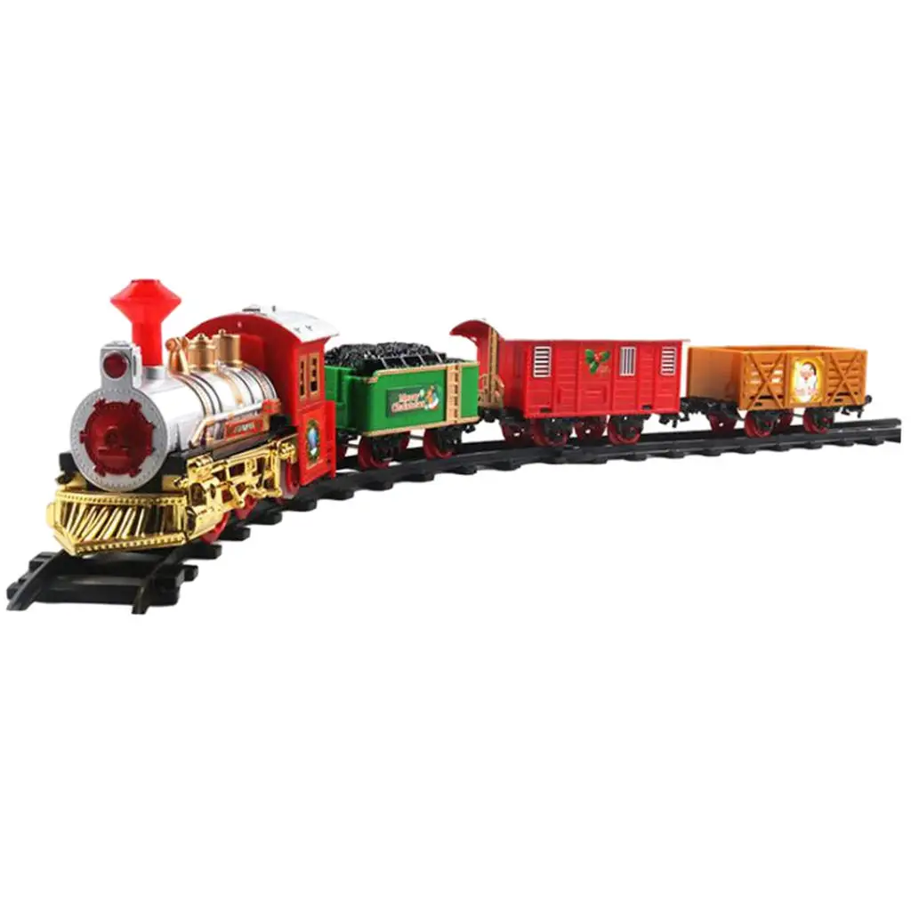 Battery Powered Train Toys Train Set Toys Long Track for 3 4 5 6 Years
