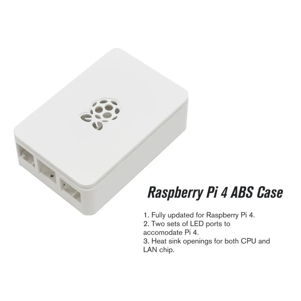Обновленный ABS чехол защитный чехол-Броня V4 корпус пластиковый бокс с радиаторы 5 V/3A Мощность черный/белый/прозрачный