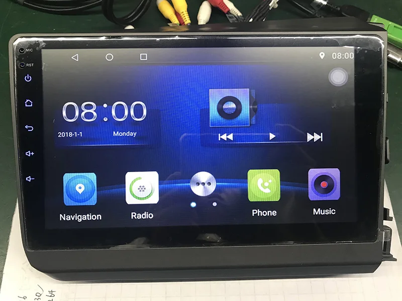 Right hand drive car radio player for honda civic 2012 with android 8.1 wifi 4g steering wheel control camera input bluetooth
