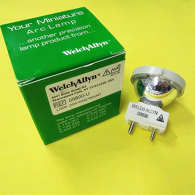 Для WelchAllyn REF 09800-U Welch Allyn 09800 20 Вт 21 Вт Металлогалогенная лампа, Кольцевое крепление миниатюрная дуга, видео волоконно-оптический источник света