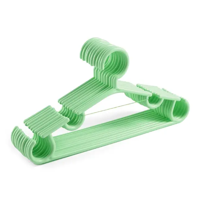 10 pz/set portatile per bambini appendiabiti bambino bambino cappotto appendini in plastica gancio famiglia per bambini abbigliamento organizzatore 2