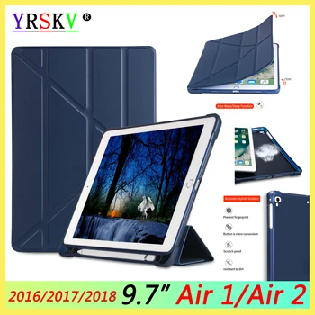 

New Case for iPad 5th 6th Generation, (with Pencil Holder) For iPad Air 2 1 Funda & for iPad Pro 9.7 inch 2016 Case Cover