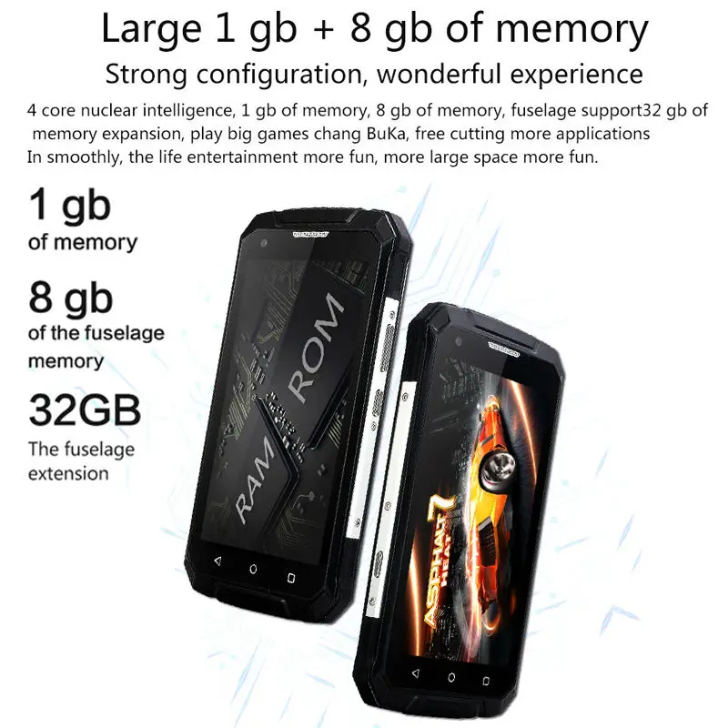 top android cell phones S953 4G LTE Rugged IP68 Smartphone 5.0" 1GB RAM 8GB ROM MSN8909 Quad Core Android 5.1 8.0MP 3300MAH Waterproof Moblie Phone waterproof unlocked cell phones