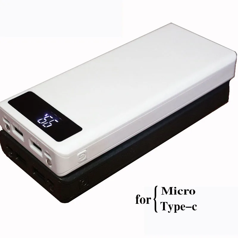 Двойной USB 8*18650 Внешний аккумулятор для телефона, Внешнее зарядное устройство, сделай сам, чехол для зарядки, внешний аккумулятор, чехол