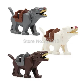 

3pcs Wolf Movie Knight Horse Nazgul War Horse Figure Set Building Blocks Kids Toys for Kids Model