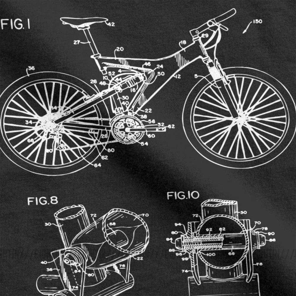 Футболки для горного велосипеда, запатентованные изобретатели велосипедиста, байкера, езды на велосипеде, велосипеда, футболки для велоспорта, мужские топы, винтажная хлопковая футболка