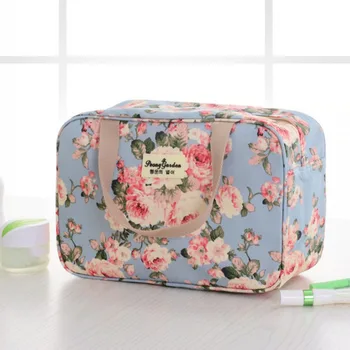 

Waterproof Cosmetic Bags Women Printing Storage Organizer Handbag Travel Toiletry Bag Women Maleta De Maquiagem Profissional