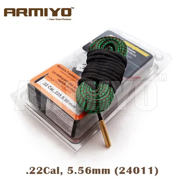 

Armiyo .22Cal 5.56mm Gun Bore Cleaning Brush Rifle Barrel Cleaner Sling Kit 24011 m4 Hunting Accessories