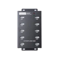 Sipolar 10 Ports Industrial USB HUB With 12V5A Power Adapter Syncs Data Transfer A-300 for Bitcoin Miner Cryptocurrency Mining 1