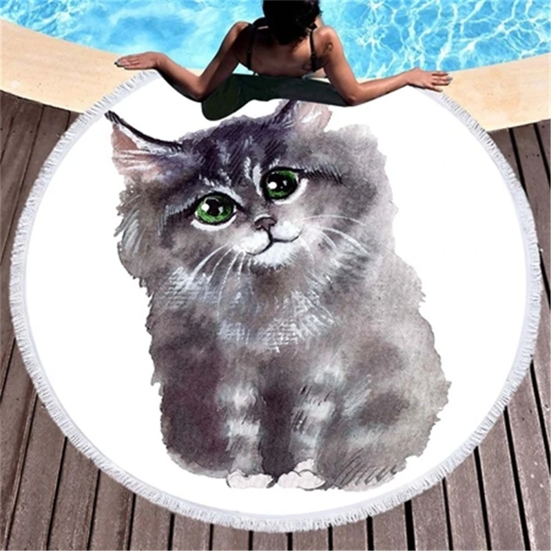 Summer-Large-Microfiber-Round-Beach-Towel-3d-Cartoon-Cat-Printed-Tapestry-For-Adults-Tassel-Bath-Towel.jpg_640x640 (2)