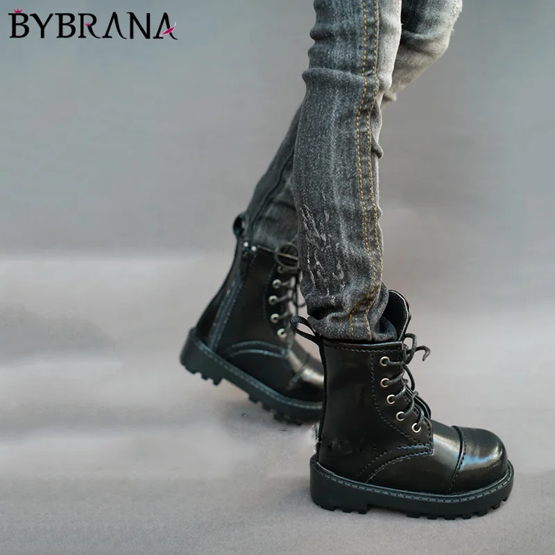 Bybrana bjd высококачественные модные аксессуары для кукол, западные черные ремешки, короткие военные сапоги