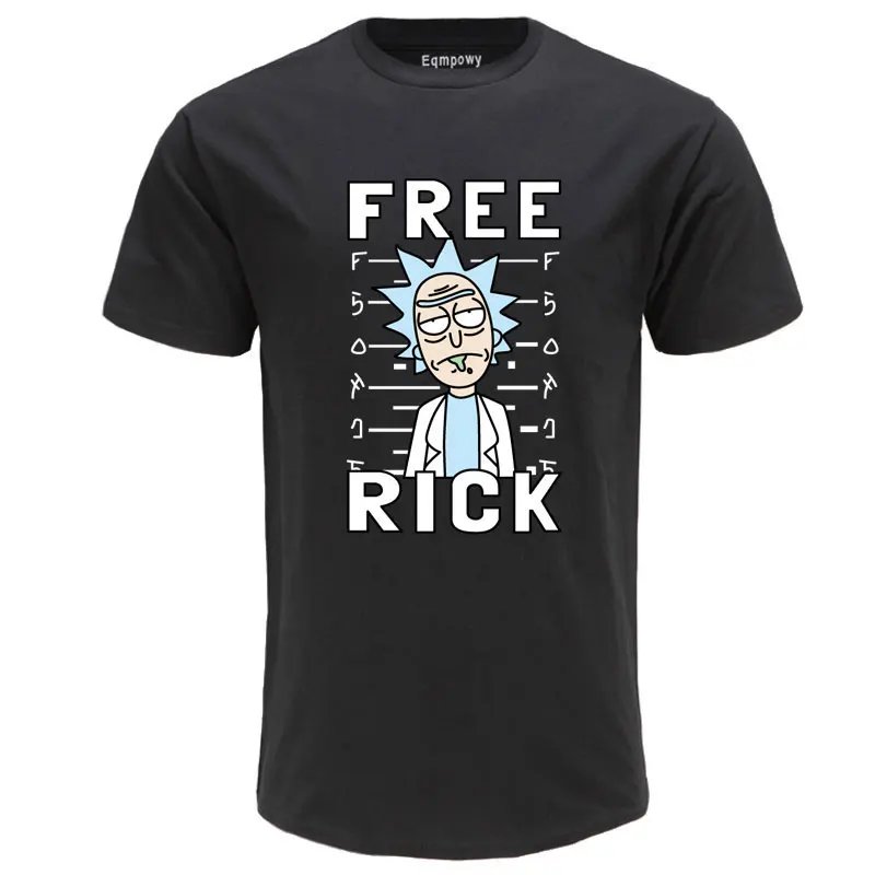 Rick And Morty T Shirt Cool Anime Casual The Science Face Tshirt Geek 100% Cotton Tops Tee Eu Size
