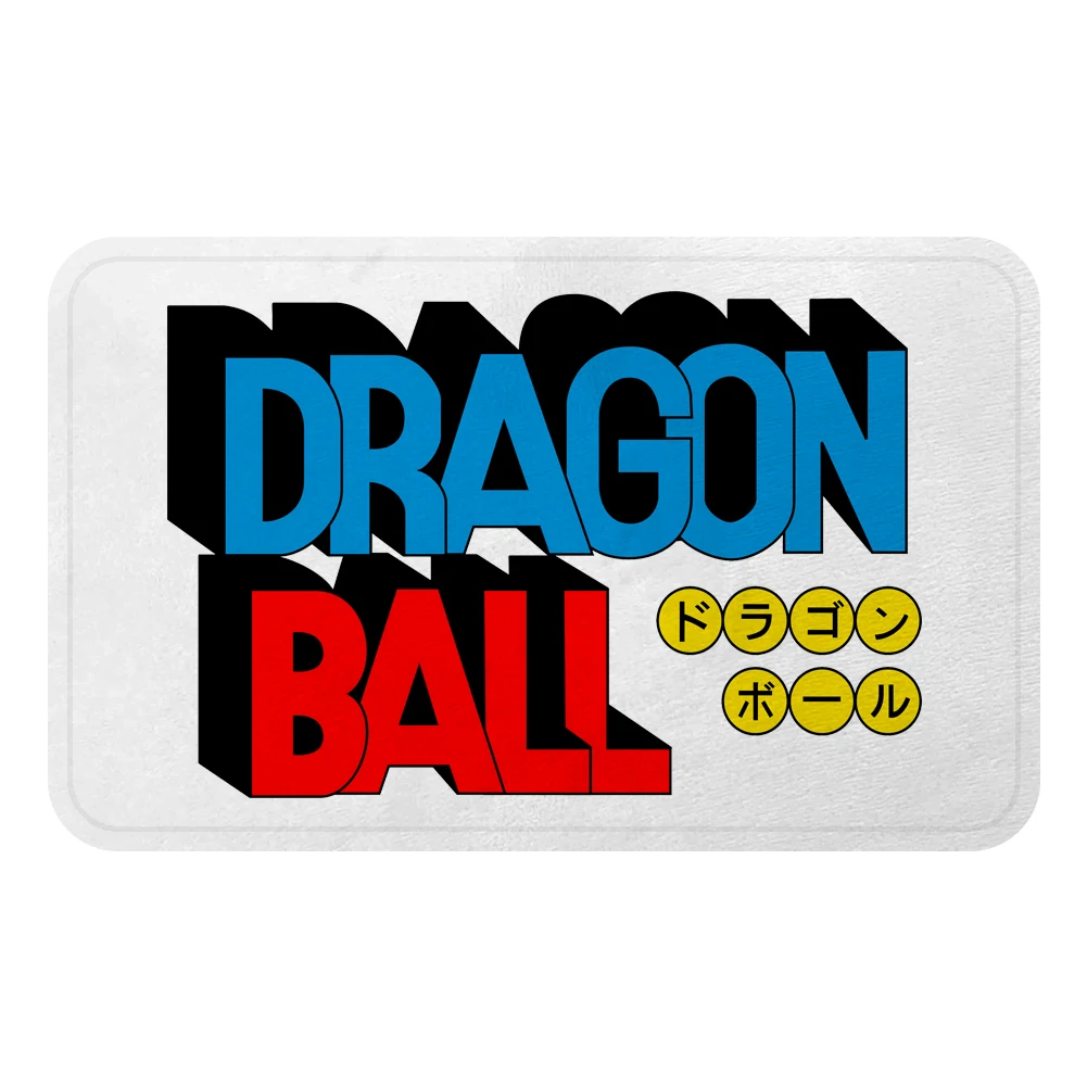 Dragon Ball Son Goku Япония мультфильм коврик с рисунком из аниме Ванна ковер декоративные Противоскользящие коврики комната автомобиль пол бар ковры домашний декор для дверей подарок - Цвет: Светло-серый