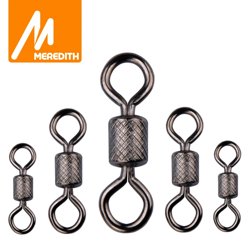 Bolas giratorias de pesca, rodamiento giratorio con anillos de presión de seguridad, accesorios de pesca de carpa, 50 unids/lote