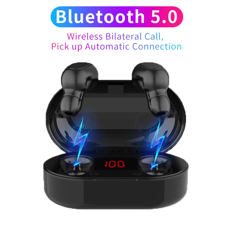 New l22 TWS Bluetooth 5 0 Earphone In ear Earbuds IPX5 Waterproof with Mic pk m2 i10 i2000 f9 for iphone xiaomi Samsung