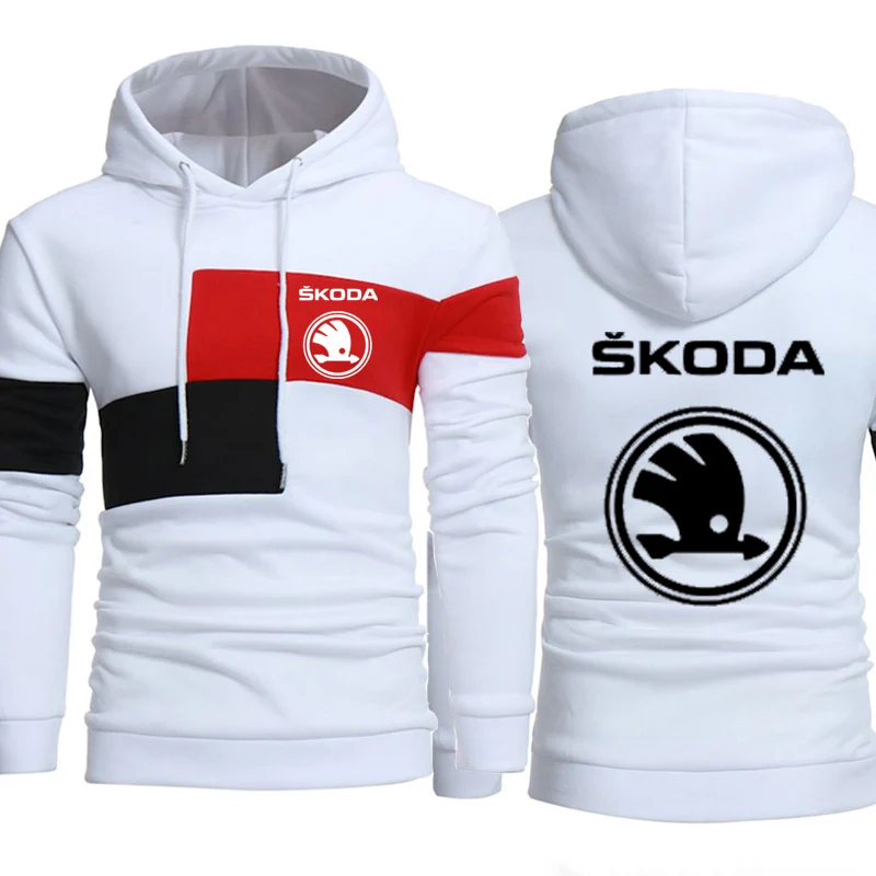 Men Hoodies Skoda Car Logo Print Sweatshirt Spring Autumn Men Hoodies hip hop harajuku Casual Fashion Hoody tracksuit