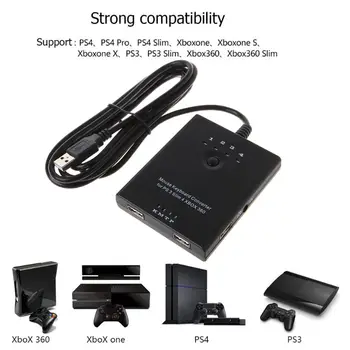 

Mouse Keyboard Converter Adapter for PS3 / PS4 / XBox 360 / XBox One / Xbox one S without Delay Compatible with all games