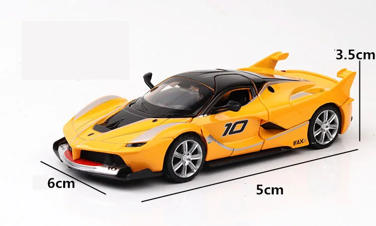 1/32 FXX спортивный автомобиль литая под давлением модель автомобиля из металлического сплава Высокая симуляция машины огни Игрушки транспортные средства для детей Подарки для детей