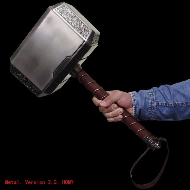 Hcmy Full Metal Version 2 0 1 1 Super Hero Hammer Replica Props Mjolnir Gifts Aliexpress