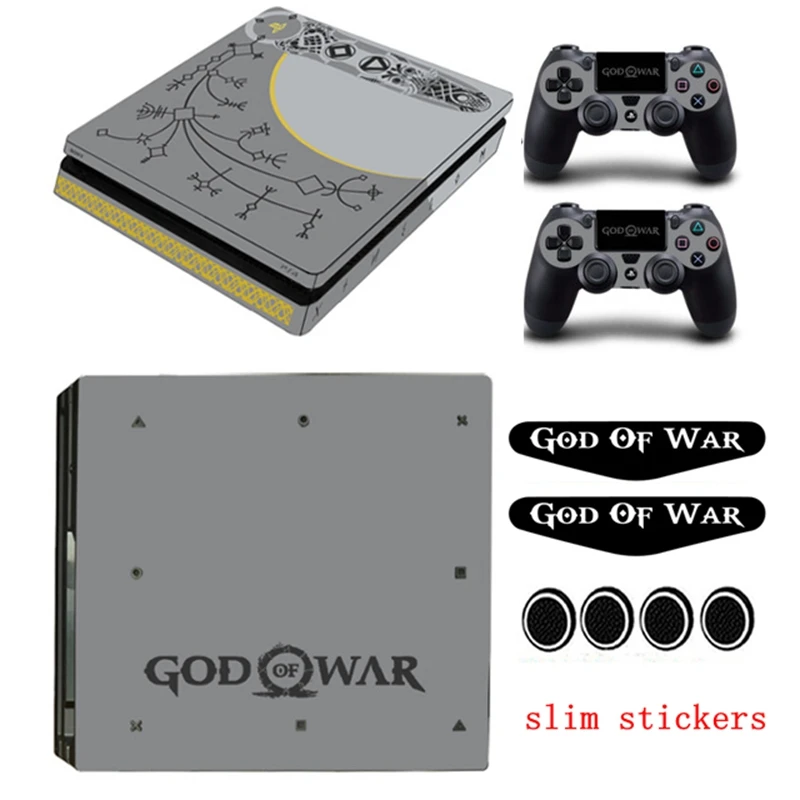 

God Of War Limited Edition Skin Stickers For PS4/PS4 Slim/PS4 PRO Console And Controller Cover Skin Vinly Decals with Gift
