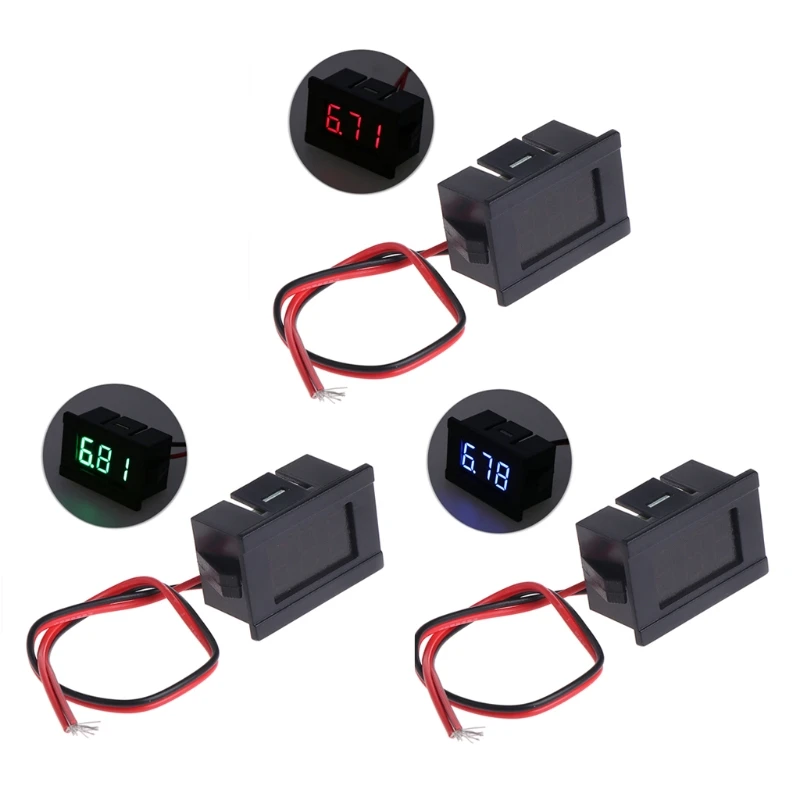 

DC 2 Wires 4.5-30V Mini LED Digital Display Voltmeter Volt Voltage Panel Meter