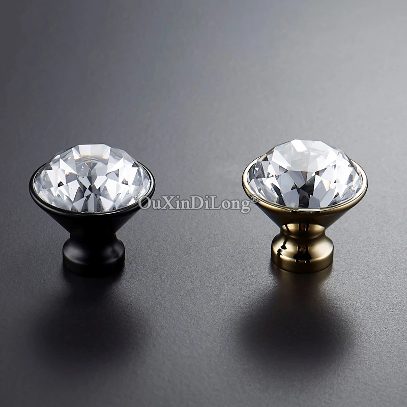 

Stunning 10PCS European Brass+Crystal Cabinet Door Handles Cupboard Wardrobe Drawer Kitchen Wine Cabinet Pulls Handles and Knobs